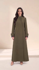 The Jabeen Tailored Abaya with Lace Cuff Detail - TAL by The Abaya Lab