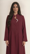 The Janan Asymmetric Collar Abaya - TAL by The Abaya Lab