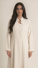 The Janan Asymmetric Collar Abaya - TAL by The Abaya Lab