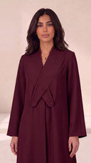 The Jouri Tailored Overlap Panel Abaya - TAL by The Abaya Lab
