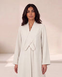 The Jouri Tailored Overlap Panel Abaya - TAL by The Abaya Lab