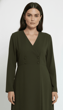 The Karima Tailored Wrap Front Abaya - TAL by The Abaya Lab