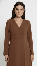 The Karima Tailored Wrap Front Abaya - TAL by The Abaya Lab