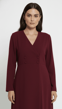 The Karima Tailored Wrap Front Abaya - TAL by The Abaya Lab