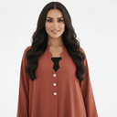 The Khulood Scalloped Neck Abaya - TAL by The Abaya Lab