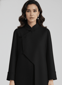 The Lamsah Modern Asymmetric Mandarin Abaya - TAL by The Abaya Lab