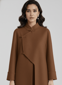 The Lamsah Modern Asymmetric Mandarin Abaya - TAL by The Abaya Lab
