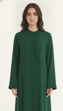 The Layal Braided Trim Pleated Detail Abaya - TAL by The Abaya Lab