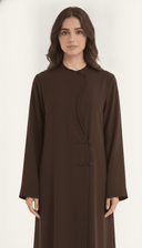 The Layal Braided Trim Pleated Detail Abaya - TAL by The Abaya Lab