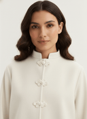 The Layan Relaxed Mandarin - Button Abaya - TAL by The Abaya Lab