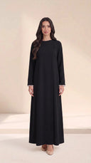 The Layina Pearl Cuff Abaya with Button Detail - TAL by The Abaya Lab