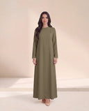 The Layina Pearl Cuff Abaya with Button Detail - TAL by The Abaya Lab