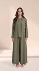 The Maitha Premium Nida Basic Abaya with Sheila - TAL by The Abaya Lab