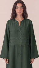 The Manal Button Front Panel Detail Abaya - TAL by The Abaya Lab