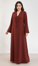 The Maram Timeless Side Accent Abaya - TAL by The Abaya Lab