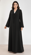 The Maram Timeless Side Accent Abaya - TAL by The Abaya Lab