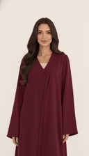The Meher Minimal Button - Detail Abaya - TAL by The Abaya Lab