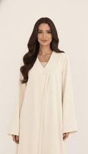 The Meher Minimal Button - Detail Abaya - TAL by The Abaya Lab