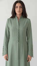 The Munthaha Tailored Button Detail Abaya - TAL by The Abaya Lab