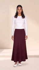 The Nadia Premium Satin Maxi Skirt - TAL by The Abaya Lab
