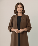 The Nadia Signature Soft - Collar Open Abaya - TAL by The Abaya Lab