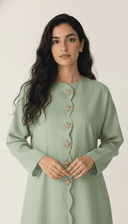 The Nadine Scalloped Detail Star Accents Abaya - TAL by The Abaya Lab