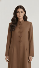The Noor Linen Mandarin Elegance Abaya - TAL by The Abaya Lab