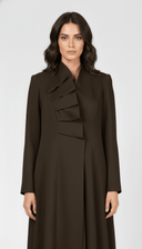 The Nouraia Asymmetric Ripple Front Abaya - TAL by The Abaya Lab