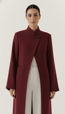 The Nujoum Tailored Open - Front Abaya with Sculpted Collar - TAL by The Abaya Lab