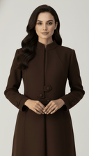 The Ola Modern Mandarin Neck Abaya - TAL by The Abaya Lab
