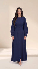 The Qahira Button Front Abaya with Sculpted Sleeves - TAL by The Abaya Lab