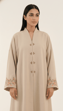 The Rafah Floral Cuff Embroidered Abaya - TAL by The Abaya Lab