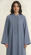 The Raneen Braided Loop Button Detail Abaya - TAL by The Abaya Lab