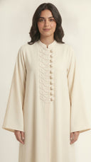 The Raneen Braided Loop Button Detail Abaya - TAL by The Abaya Lab