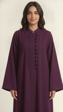 The Raneen Braided Loop Button Detail Abaya - TAL by The Abaya Lab
