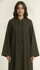 The Raneen Braided Loop Button Detail Abaya - TAL by The Abaya Lab