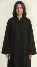 The Raneen Braided Loop Button Detail Abaya - TAL by The Abaya Lab