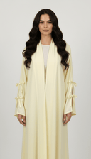 The Rawa Luxe Tie Sleeve Abaya - TAL by The Abaya Lab