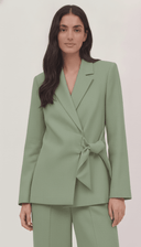 The Rawaan Tailored Wrap Blazer Co-Ord Set - TAL by The Abaya Lab