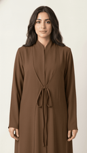 The Sabrin Tie - Front Layered Abaya - TAL by The Abaya Lab