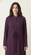 The Sabrin Tie - Front Layered Abaya - TAL by The Abaya Lab