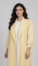 The Sadeen Soft Tailored Collar Open Abaya - TAL by The Abaya Lab