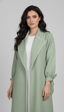 The Sadeen Soft Tailored Collar Open Abaya - TAL by The Abaya Lab