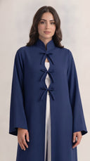 The Sajida Bow Tie Front Open Abaya - TAL by The Abaya Lab