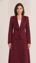 The Sajida Tailored Drape Collar Open Abaya - TAL by The Abaya Lab