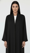The Salha Elegant Ripple Trim Abaya - TAL by The Abaya Lab