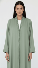 The Salha Elegant Ripple Trim Abaya - TAL by The Abaya Lab