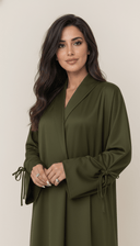 The Salsabeel Luxe Tie Sleeve Abaya - TAL by The Abaya Lab