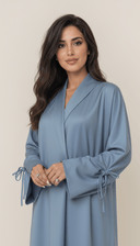 The Salsabeel Luxe Tie Sleeve Abaya - TAL by The Abaya Lab