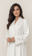 The Salsabeel Luxe Tie Sleeve Abaya - TAL by The Abaya Lab